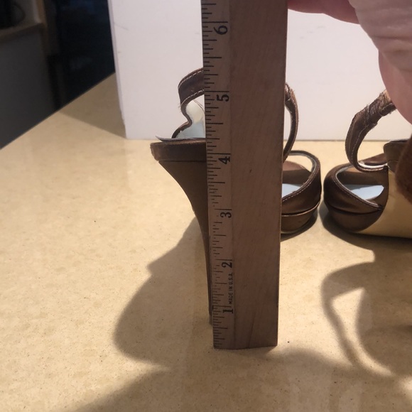 Lela Rose Unforgettable Moments Brown Satin Sandals - Picture 11 of 12